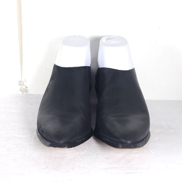Wal and Pai Women's Mirage US5-5,5 EU36 Black Leather Cuban Heel Mules Clogs - Picture 3 of 14